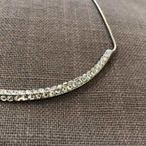 Charter Club Twist Bar Cubic Zirconia Necklace